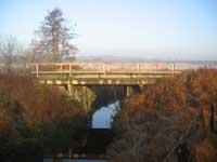 Bron mellan Ingvaldstorp och Mullhyttemo den 11 november 2005. - klicka för att förstora