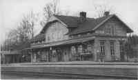 Svartå stationshus vid mitten av 1900-talet. - klicka för att förstora