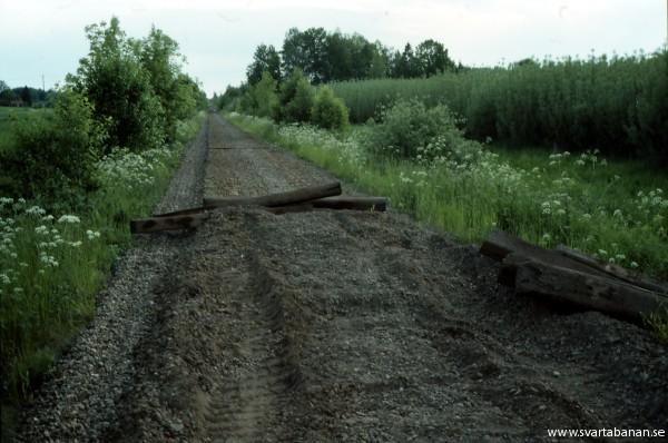 Södra infarten till Latorpsbruk den 16 juni 1991. - klicka för att stänga rutan