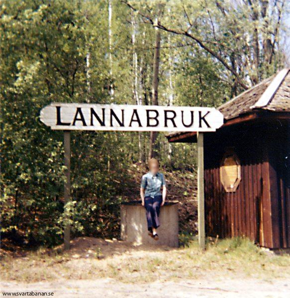 Lannabruk hållplats 1974. - klicka för att stänga rutan