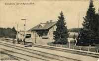 Kvistbro stationshus i början av 1900-talet. - klicka för att förstora