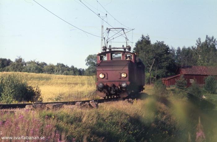 Tåg mellan Fjugesta och Gropen en sommareftermiddag 1967. - klicka för att stänga rutan