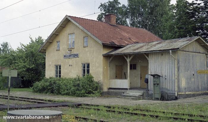 Stationshuset i Mullhyttemo. - klicka för att stänga rutan