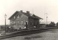 Hidingebro stationshus 1900. - klicka för att förstora