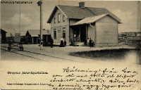 Gropens station i början av 1900-talet. Troligen Selma Holmberg
