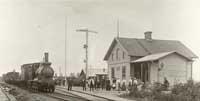Vintrosa stationshus 1900. - klicka för att förstora