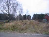 Bälsåsby hållplats i riktning mot Mullhyttemo den 11 november 2005. - klicka för att förstora