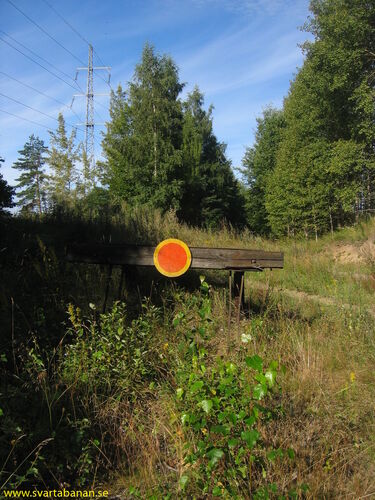 Stoppbocken vid Bista den 15 augusti 2005. - klicka för att förstora