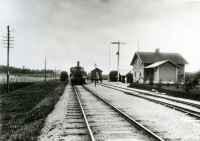Gropens station omkring 1910. - klicka för att förstora