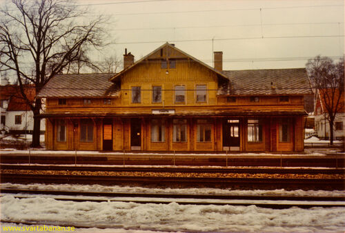 Svartå stationshus i början av 1980-talet. - klicka för att förstora