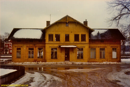 Svartå stationshus i början av 1980-talet. - klicka för att förstora