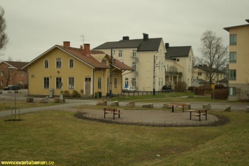 Fjugesta bangård den 27 december 2007. - klicka för att förstora
