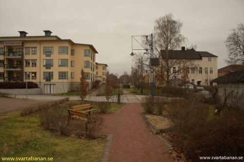 Fjugesta bangård den 27 december 2007 i riktning Örebro. - klicka för att förstora Fjugesta bangård den 27 december 2007 i riktning Örebro. - klicka för att förstora