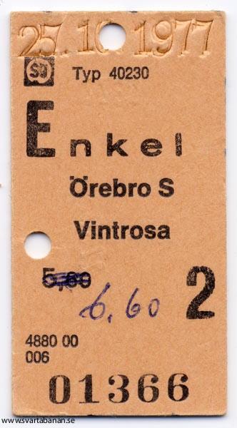 »En biljett Örebro S–Vintrosa, tack!« - klicka för att stänga rutan