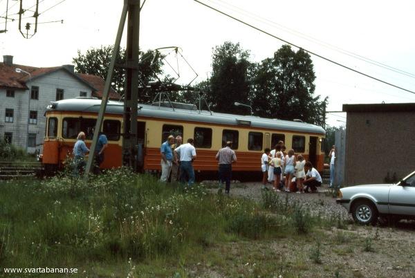 Tåg 3067 i Svartå den 24 juni 1985. - klicka för att stänga rutan