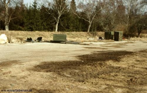 Signaler och reläskåp från Latorpsbruk den 11 april 1991. - klicka för att stänga rutan