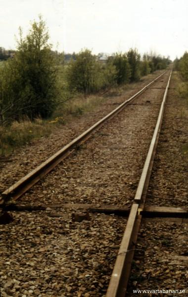 Spåret har kapats upp mellan Latorpsbruk och Holmstorp den 18 maj 1991. - klicka för att stänga rutan