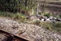 Rester efter utfartssignal i Latorpsbruk den 18 maj 1991. - klicka för att förstora