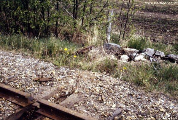 Rester efter utfartssignal i Latorpsbruk den 18 maj 1991. - klicka för att stänga rutan