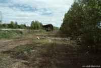 Bangården i Latorpsbruk den 28 maj 1991. - klicka för att förstora