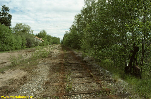 Bangården i Latorpsbruk den 28 maj 1991. - klicka för att förstora Bangården i Latorpsbruk den 28 maj 1991. - klicka för att förstora