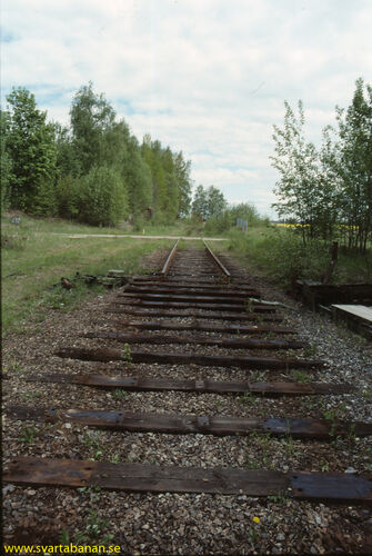 Norra infartsväxeln i Latorpsbruk var riven den 28 maj 1991. - klicka för att förstora Norra infartsväxeln i Latorpsbruk var riven den 28 maj 1991. - klicka för att förstora