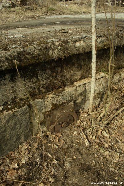 Utrustning för att dra fram vagnar i Latorpsbruk den 5 april 2008. - klicka för att stänga rutan