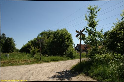Platsen för Skråmsta hållplats den 3 juni 2008. - klicka för att förstora