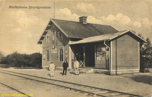 Mullhyttemo stationshus i början av 1900-talet. - klicka för att förstora