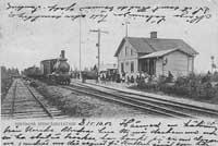 Vintrosa stationshus 1900. - klicka för att förstora