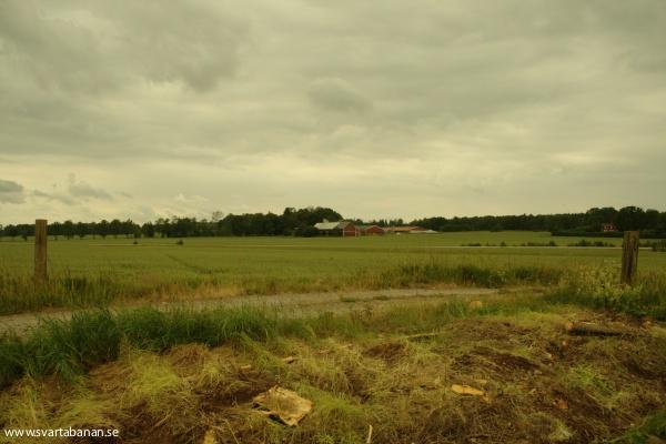 Platsen för den första Brånsta hållplats den 18 juni 2008. - klicka för att stänga rutan