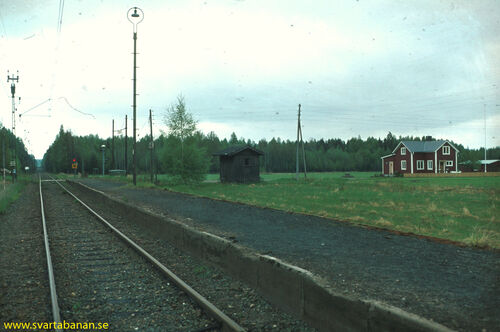 Bälsåsby hållplats 1976. - klicka för att förstora