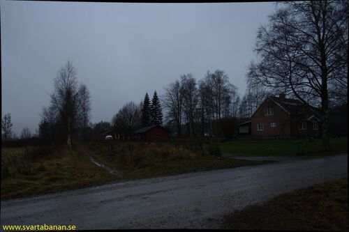 Holmstorp hållplats den 14 november 2008. - klicka för att förstora