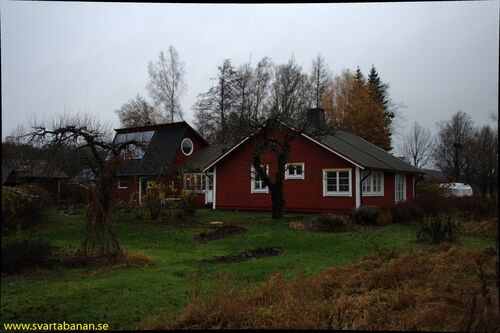 Holmstorp banvaktstuga den 14 november 2008. - klicka för att förstora