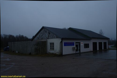 SJs bussgarage vid Vintrosa Tomta den 14 november 2008. - klicka för att förstora