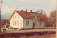 Kvistbro stationshus i maj 1969. Örebro bandistrikt