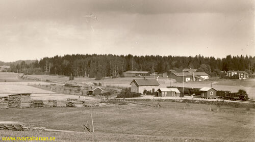 Gropens station i början av 1900-talet. - klicka för att förstora