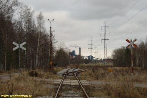 Växeln vid Bista den 27 november 2009. - klicka för att förstora