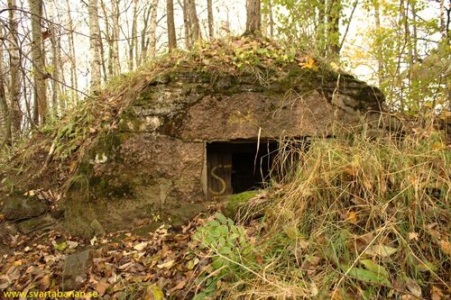 Jordkällaren vid Latorpsbruk banvaktstuga den 23 oktober 2010. - klicka för att förstora