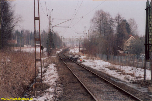 Bangården i Mullhyttemo våren 1984. - klicka för att förstora Bangården i Mullhyttemo våren 1984. - klicka för att förstora