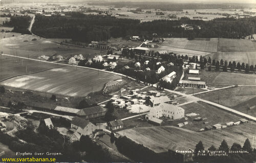Flygfoto över Gropen efter 1937. - klicka för att förstora
