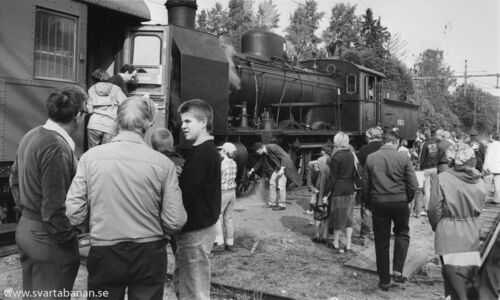 NBVJs ånglok SWB H3 58 i Fjugesta den 25 eller 26 september 1982. - klicka för att förstora
