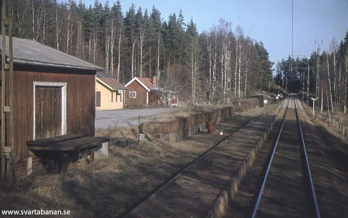 Bangården i Dormen i maj 1978. - klicka för att stänga rutan