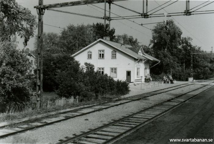 Latorpsbruks station den 25 september 1982. - klicka för att stänga rutan