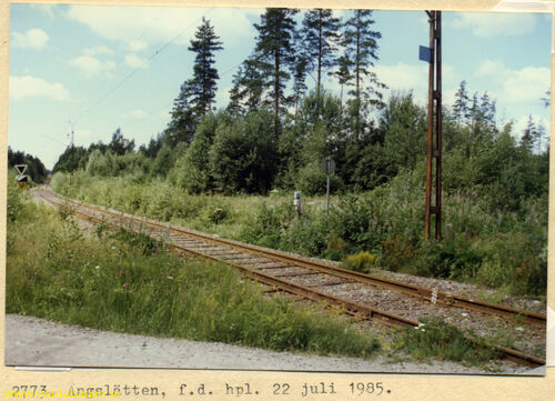 Vy vid Ängslätten den 22 juli 1985. - klicka för att förstora