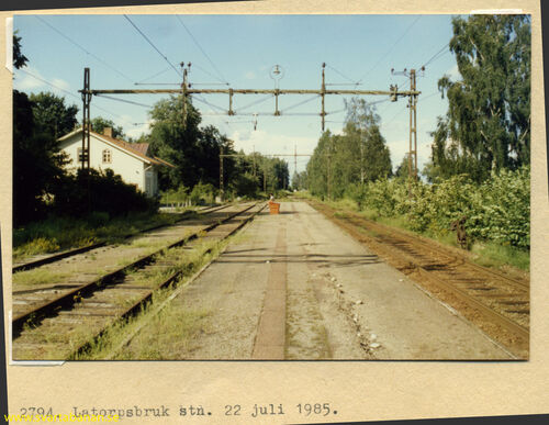 Latorpsbruk den 22 juli 1985. - klicka för att förstora