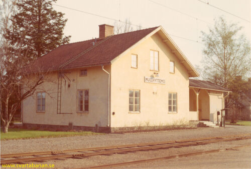 Mullhyttemo stationshus i maj 1969. - klicka för att förstora