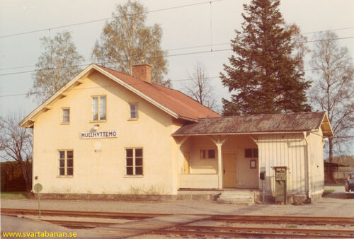 Mullhyttemo stationshus i maj 1969. - klicka för att förstora
